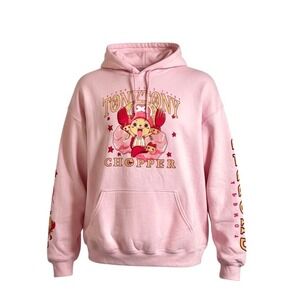 One Piece Chopper Cotton Candy Pink Hoodie Ripple Junction XL Unisex Sweatshirt